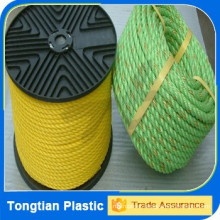 Factory sale plastic 3 strands 12mm pp polypeopylene rope